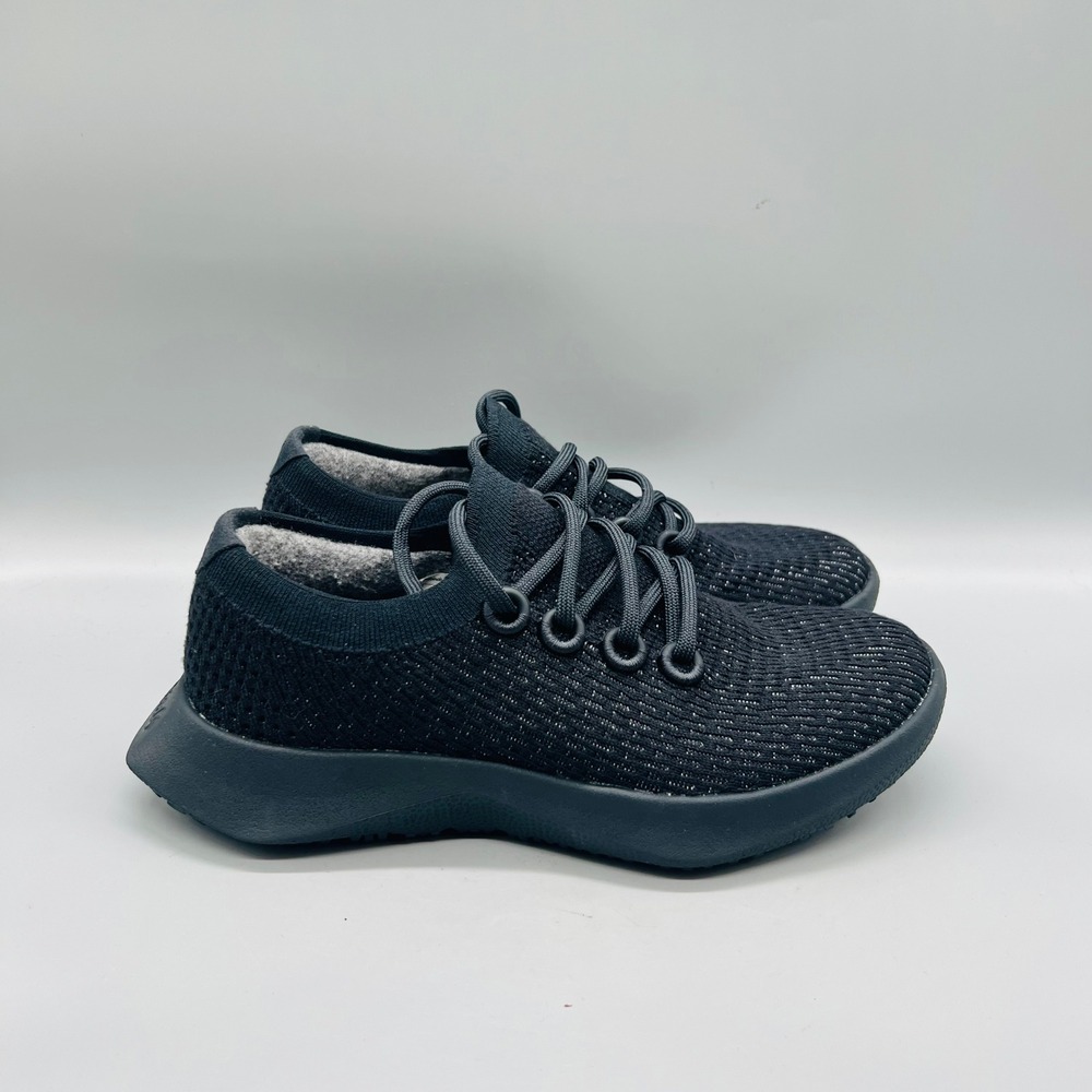 Allbirds Shoes Womens 7.5 Black Sustainable Knit Tree Dasher 2 Running Sneakers